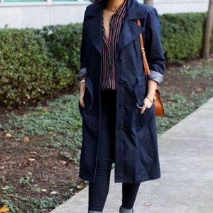 Blue Denim GAP trench Coat